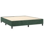 vidaXL Cadru de pat fără saltea, verde închis, 180x200 cm, catifea vidaXL Cadru de pat fără saltea, verde închis, 180x200 cm, catifea