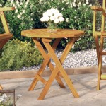 vidaXL Masă de bistro, Ø46x47 cm, lemn masiv de acacia vidaXL Masă de bistro, Ø46x47 cm, lemn masiv de acacia