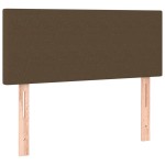 vidaXL Tăblie de pat cu LED, maro închis, 90x5x78/88 cm, textil vidaXL Tăblie de pat cu LED, maro închis, 90x5x78/88 cm, textil