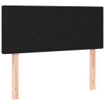 vidaXL Tăblie de pat cu LED, negru, 100x5x78/88 cm, textil vidaXL Tăblie de pat cu LED, negru, 100x5x78/88 cm, textil