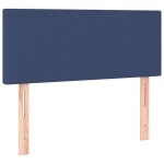 vidaXL Tăblie de pat cu LED, albastru, 100x5x78/88 cm, textil vidaXL Tăblie de pat cu LED, albastru, 100x5x78/88 cm, textil