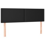 vidaXL Tăblie de pat cu LED, negru, 144x5x78/88 cm, piele ecologică vidaXL Tăblie de pat cu LED, negru, 144x5x78/88 cm, piele ecologică