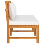 vidaxL Pat de zi cu perne crem, 200x60x75 cm, lemn masiv de acacia vidaxL Pat de zi cu perne crem, 200x60x75 cm, lemn masiv de acacia
