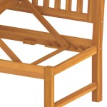 vidaxL Pat de zi cu perne gri, 200x60x75 cm, lemn masiv de acacia vidaxL Pat de zi cu perne gri, 200x60x75 cm, lemn masiv de acacia