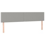 vidaXL Tăblie de pat cu LED, gri deschis, 180x5x78/88 cm, textil vidaXL Tăblie de pat cu LED, gri deschis, 180x5x78/88 cm, textil