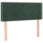 vidaXL Tăblie de pat cu LED, verde închis, 80x5x78/88 cm, catifea vidaXL Tăblie de pat cu LED, verde închis, 80x5x78/88 cm, catifea