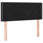 vidaXL Tăblie de pat cu LED, negru, 90x5x78/88 cm, catifea vidaXL Tăblie de pat cu LED, negru, 90x5x78/88 cm, catifea