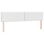vidaXL Tăblie de pat cu LED, alb, 180x5x78/88 cm, piele ecologică vidaXL Tăblie de pat cu LED, alb, 180x5x78/88 cm, piele ecologică