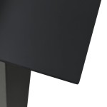 vidaXL Masă de grădină, negru, 80 x 80 x 74 cm, oțel și sticlă vidaXL Masă de grădină, negru, 80 x 80 x 74 cm, oțel și sticlă
