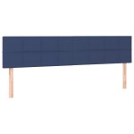 vidaXL Tăblie de pat cu LED, albastru, 160x5x78/88 cm, textil vidaXL Tăblie de pat cu LED, albastru, 160x5x78/88 cm, textil