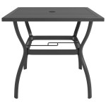 vidaXL Masă de grădină, antracit, 81,5 x 81,5 x 72 cm, oțel vidaXL Masă de grădină, antracit, 81,5 x 81,5 x 72 cm, oțel