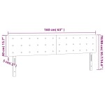 vidaXL Tăblie de pat cu LED cappuccino 160x5x78/88 cm piele ecologică vidaXL Tăblie de pat cu LED cappuccino 160x5x78/88 cm piele ecologică