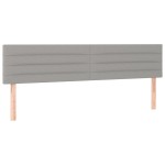 vidaXL Tăblie de pat cu LED, gri deschis, 180x5x78/88 cm, textil vidaXL Tăblie de pat cu LED, gri deschis, 180x5x78/88 cm, textil