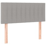 vidaXL Tăblie de pat cu LED, gri deschis, 80x5x78/88 cm, textil vidaXL Tăblie de pat cu LED, gri deschis, 80x5x78/88 cm, textil