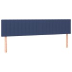 vidaXL Tăblie de pat cu LED, albastru, 180x5x78/88 cm, textil vidaXL Tăblie de pat cu LED, albastru, 180x5x78/88 cm, textil