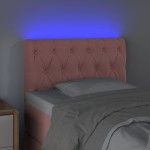 vidaXL Tăblie de pat cu LED, roz, 80x7x78/88 cm, catifea vidaXL Tăblie de pat cu LED, roz, 80x7x78/88 cm, catifea
