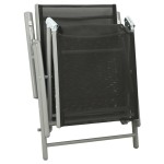 vidaXL Set mobilier de grădină, 3 piese, argintiu, textilenă&aluminiu vidaXL Set mobilier de grădină, 3 piese, argintiu, textilenă&aluminiu
