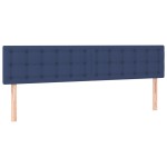 vidaXL Tăblie de pat cu LED, albastru, 180x5x78/88 cm, textil vidaXL Tăblie de pat cu LED, albastru, 180x5x78/88 cm, textil