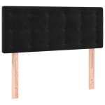 vidaXL Tăblie de pat cu LED, negru, 80x5x78/88 cm, catifea vidaXL Tăblie de pat cu LED, negru, 80x5x78/88 cm, catifea