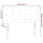vidaXL Tăblie de pat cu LED, roz, 90x5x78/88 cm, catifea vidaXL Tăblie de pat cu LED, roz, 90x5x78/88 cm, catifea