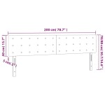 vidaXL Tăblie de pat cu LED, roz, 200x5x78/88 cm, catifea vidaXL Tăblie de pat cu LED, roz, 200x5x78/88 cm, catifea