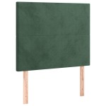 vidaXL Tăblie de pat cu LED, verde închis, 90x5x118/128 cm, catifea vidaXL Tăblie de pat cu LED, verde închis, 90x5x118/128 cm, catifea