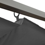vidaXL Pergolă cu acoperiș retractabil, antracit, 3x3m, oțel, 180 g/m² vidaXL Pergolă cu acoperiș retractabil, antracit, 3x3m, oțel, 180 g/m²