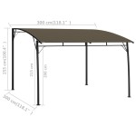 vidaXL Copertină pavilion de grădină, gri taupe, 3 x 3 x 2,55 m vidaXL Copertină pavilion de grădină, gri taupe, 3 x 3 x 2,55 m