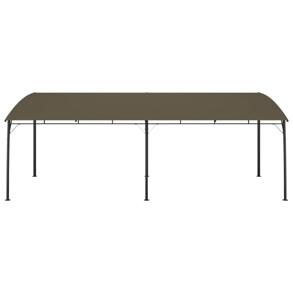 vidaXL Copertină pavilion de grădină, gri taupe, 6 x 3 x 2,55 m