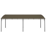 vidaXL Copertină pavilion de grădină, gri taupe, 6 x 3 x 2,55 m