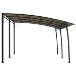 vidaXL Copertină pavilion de grădină, gri taupe, 6 x 3 x 2,55 m