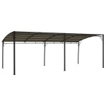vidaXL Copertină pavilion de grădină, gri taupe, 6 x 3 x 2,55 m