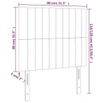 vidaXL Tăblie de pat cu LED, gri deschis, 80x5x118/128 cm, textil vidaXL Tăblie de pat cu LED, gri deschis, 80x5x118/128 cm, textil