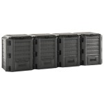 vidaXL Compostor de grădină, negru, 1600 L vidaXL Compostor de grădină, negru, 1600 L