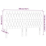 vidaXL Tăblie de pat cu LED, verde închis, 180x7x118/128 cm, catifea vidaXL Tăblie de pat cu LED, verde închis, 180x7x118/128 cm, catifea