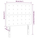 vidaXL Tăblie de pat cu LED, roz, 90x5x118/128 cm, catifea vidaXL Tăblie de pat cu LED, roz, 90x5x118/128 cm, catifea