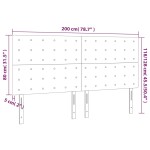 vidaXL Tăblie de pat cu LED, roz, 200x5x118/128 cm, catifea vidaXL Tăblie de pat cu LED, roz, 200x5x118/128 cm, catifea
