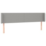 vidaXL Tăblie de pat cu LED, gri deschis, 183x16x78/88 cm, textil vidaXL Tăblie de pat cu LED, gri deschis, 183x16x78/88 cm, textil