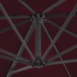 vidaXL Umbrelă în consolă cu stâlp din aluminiu, bordo, 250x250 cm vidaXL Umbrelă în consolă cu stâlp din aluminiu, bordo, 250x250 cm