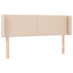 vidaXL Tăblie de pat cu LED cappuccino 147x16x78/88 cm piele ecologică vidaXL Tăblie de pat cu LED cappuccino 147x16x78/88 cm piele ecologică