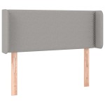 vidaXL Tăblie de pat cu LED, gri deschis, 93x16x78/88 cm, textil vidaXL Tăblie de pat cu LED, gri deschis, 93x16x78/88 cm, textil