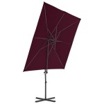 vidaXL Umbrelă în consolă cu stâlp din aluminiu, bordo, 250x250 cm vidaXL Umbrelă în consolă cu stâlp din aluminiu, bordo, 250x250 cm