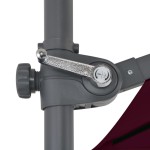 vidaXL Umbrelă în consolă cu stâlp din aluminiu, bordo, 250x250 cm vidaXL Umbrelă în consolă cu stâlp din aluminiu, bordo, 250x250 cm