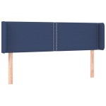 vidaXL Tăblie de pat cu LED, albastru, 147x16x78/88 cm, textil vidaXL Tăblie de pat cu LED, albastru, 147x16x78/88 cm, textil