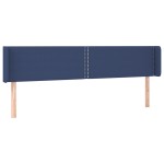vidaXL Tăblie de pat cu LED, albastru, 183x16x78/88 cm, textil vidaXL Tăblie de pat cu LED, albastru, 183x16x78/88 cm, textil