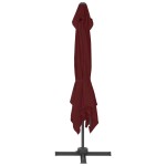 vidaXL Umbrelă în consolă cu stâlp din aluminiu, bordo, 400x300 cm vidaXL Umbrelă în consolă cu stâlp din aluminiu, bordo, 400x300 cm