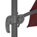 vidaXL Umbrelă în consolă cu stâlp din aluminiu, bordo, 400x300 cm vidaXL Umbrelă în consolă cu stâlp din aluminiu, bordo, 400x300 cm