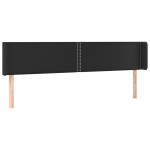 vidaXL Tăblie de pat cu LED, negru, 163x16x78/88 cm, piele ecologică vidaXL Tăblie de pat cu LED, negru, 163x16x78/88 cm, piele ecologică