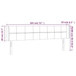 vidaXL Tăblie de pat cu LED gri închis 183x16x78/88 cm catifea vidaXL Tăblie de pat cu LED gri închis 183x16x78/88 cm catifea