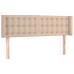 vidaXL Tăblie de pat cu LED cappuccino 147x16x78/88 cm piele ecologică vidaXL Tăblie de pat cu LED cappuccino 147x16x78/88 cm piele ecologică